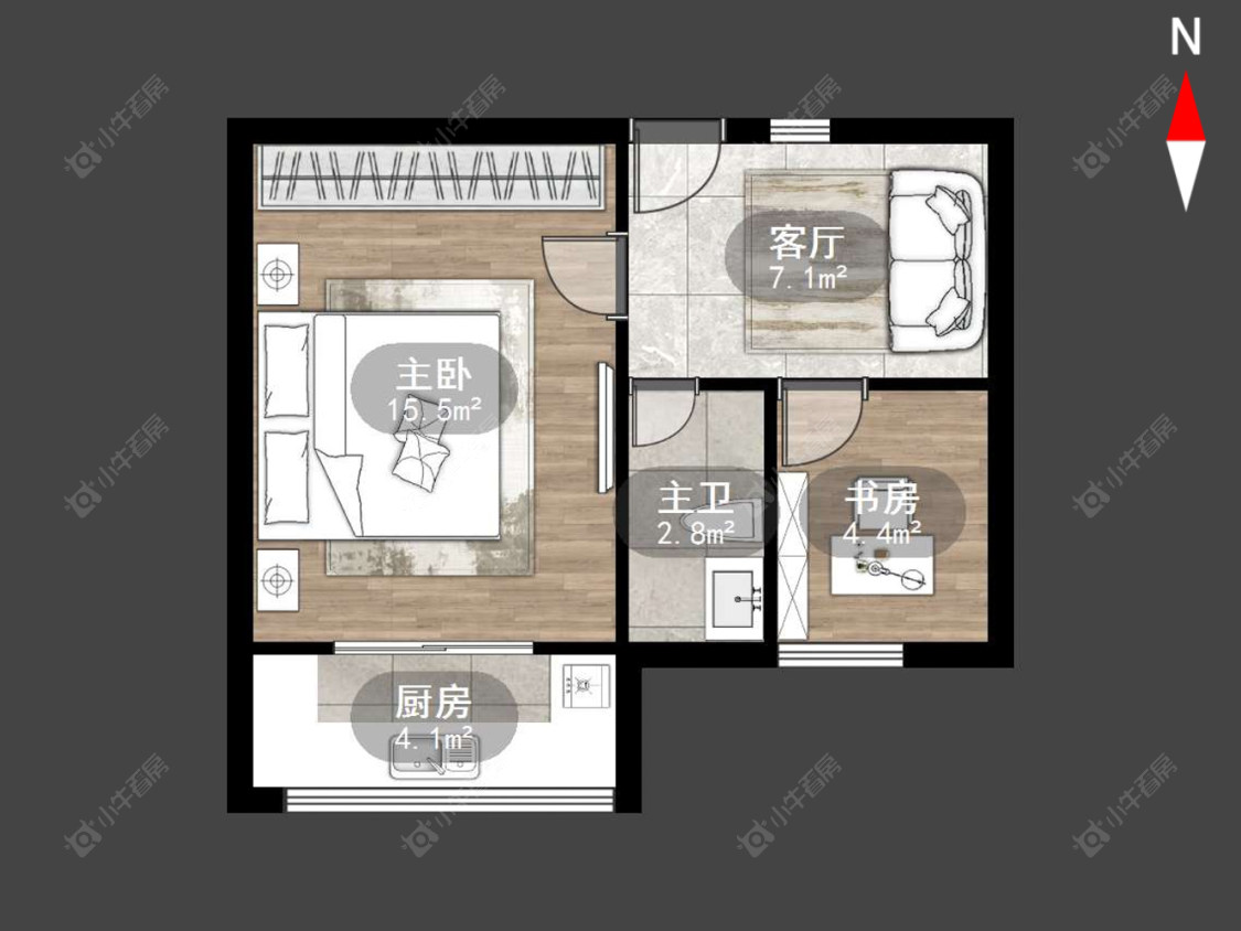 常州公安南苑在售二手房房源户型图_小牛看房