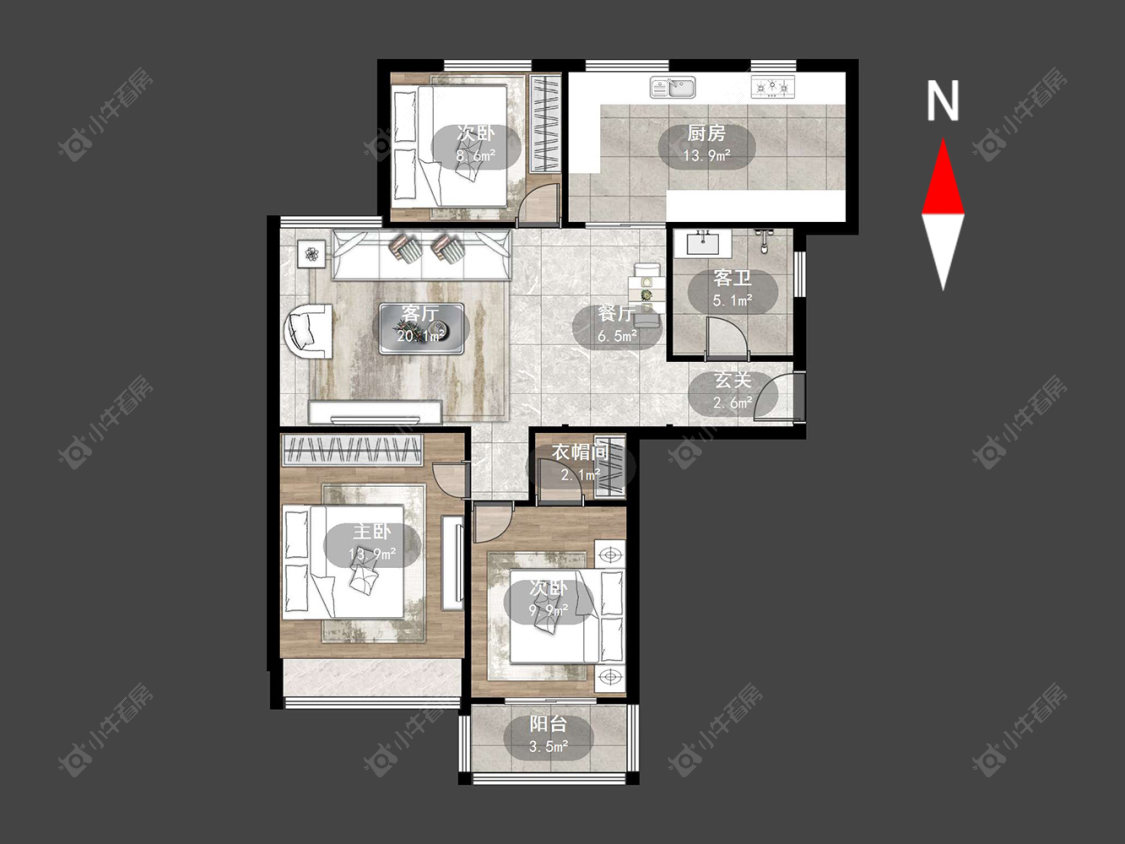 常州丰乐尚都在售二手房源户型图_小牛看房