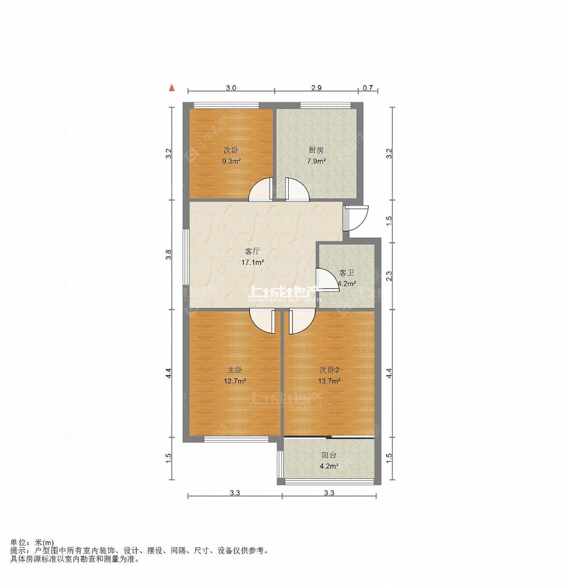 常州花园西村在租房源户型图_小牛看房