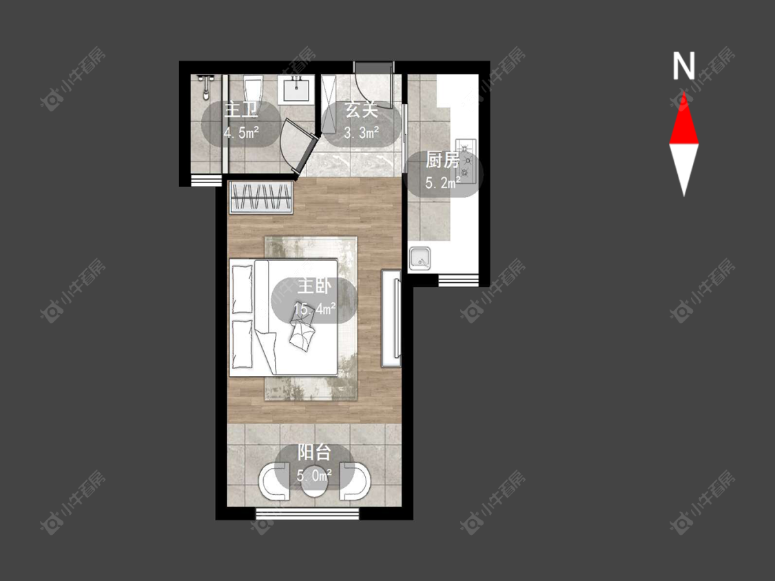 常州新城蓝钻苑北区在售二手房源户型图_小牛看房