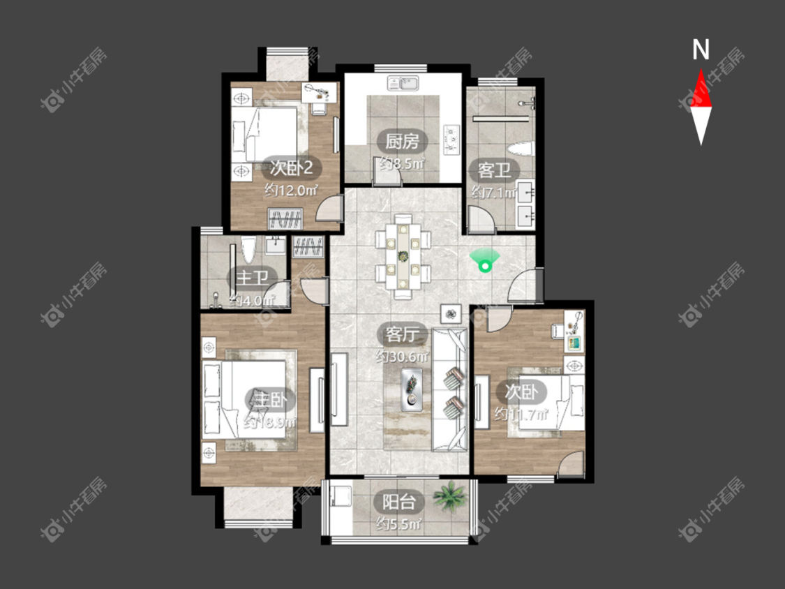 常州陈渡新苑在租房源室内图_小牛看房