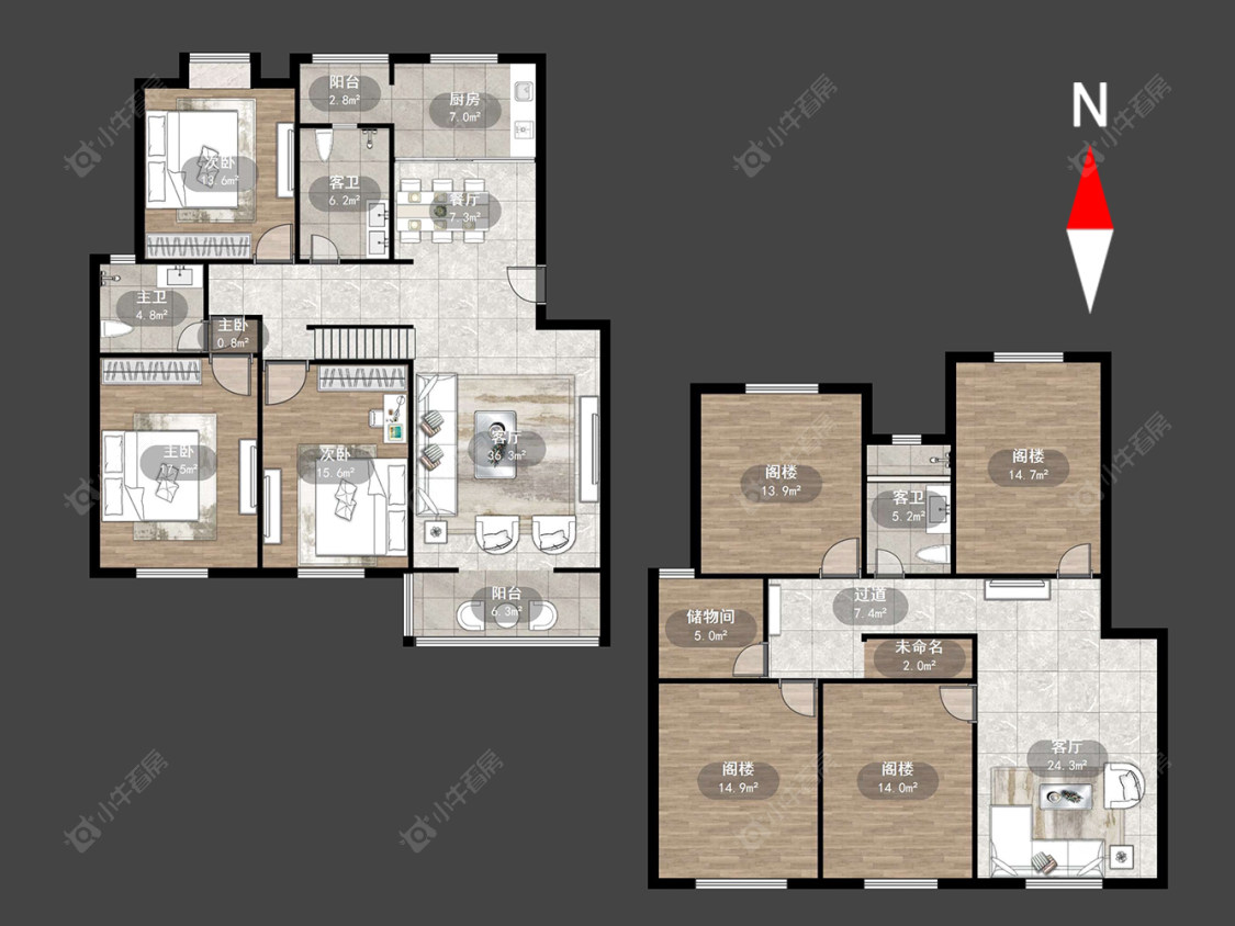 常州青龙苑北区在售二手房源户型图_小牛看房