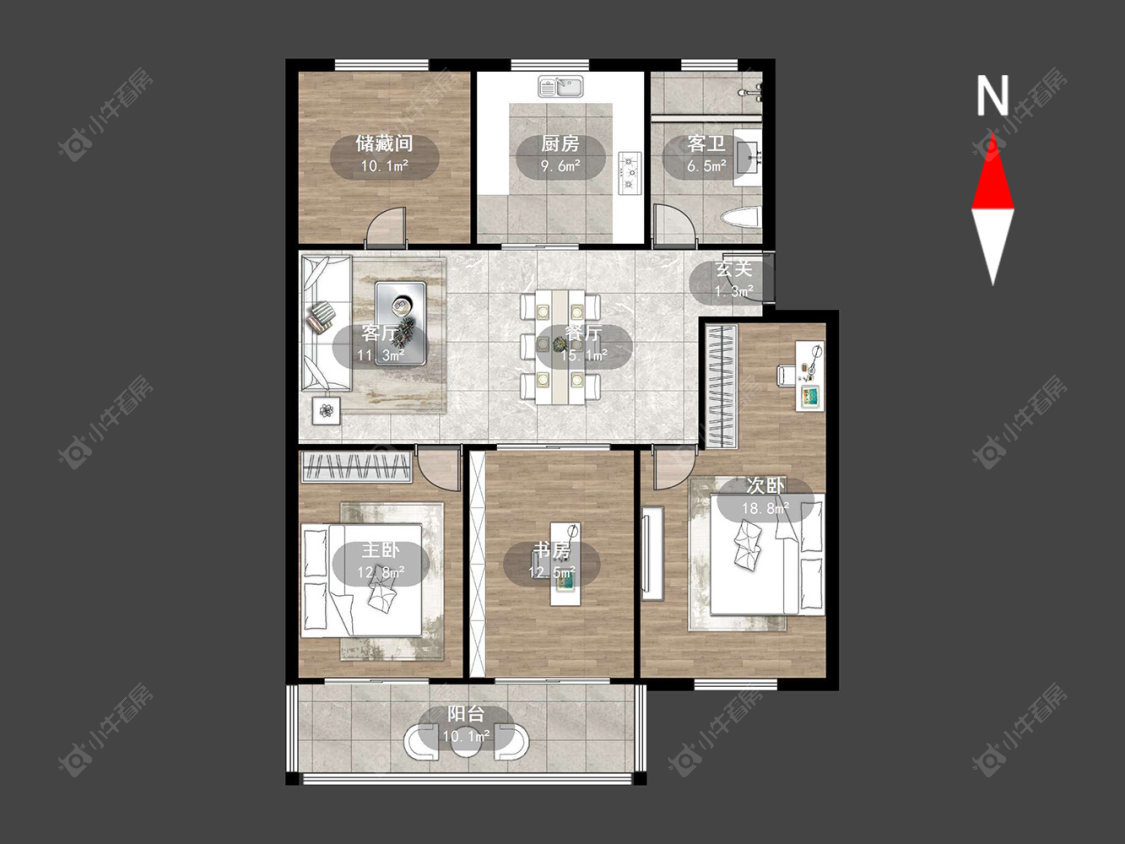 常州阳湖世纪苑南苑在售二手房源户型图_小牛看房