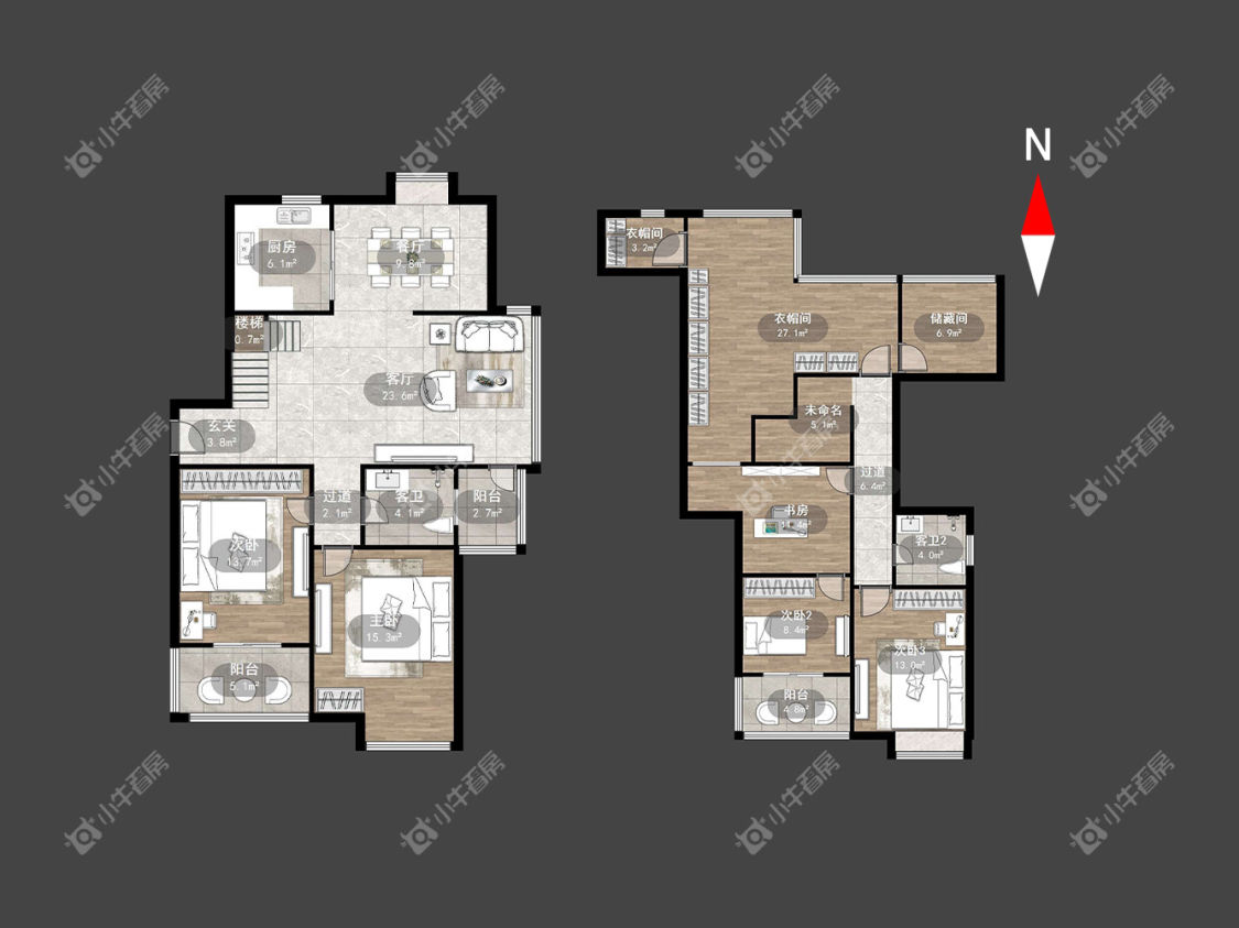 常州凯旋城东区在租房源户型图_小牛看房