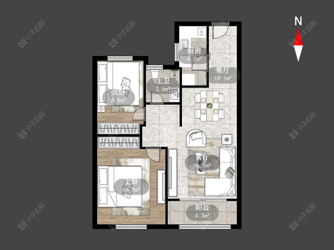 文澜国宾房源户型图 常州文澜国宾在售二手房源户型图_小牛看房