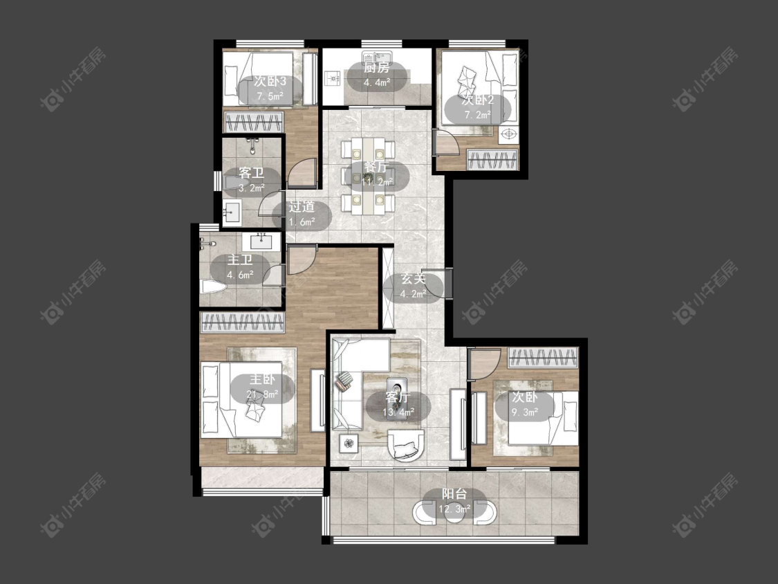 碧桂园壹号天禧房源户型图 常州碧桂园壹号天禧在售二手房源户型图_小牛看房