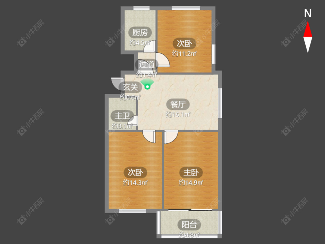 站北新村中站北房源户型图 常州站北新村中站北在售二手房源户型图_小牛看房