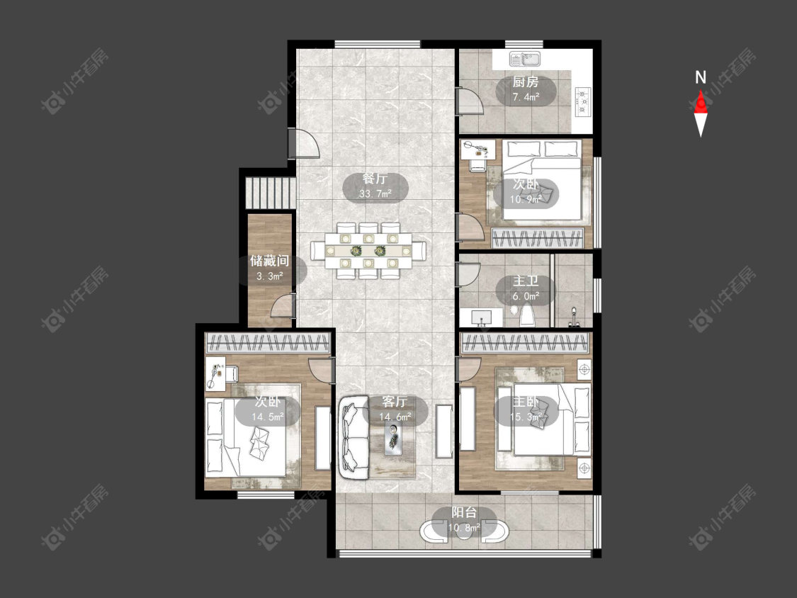 春风二村房源户型图 常州春风二村在售二手房源户型图_小牛看房