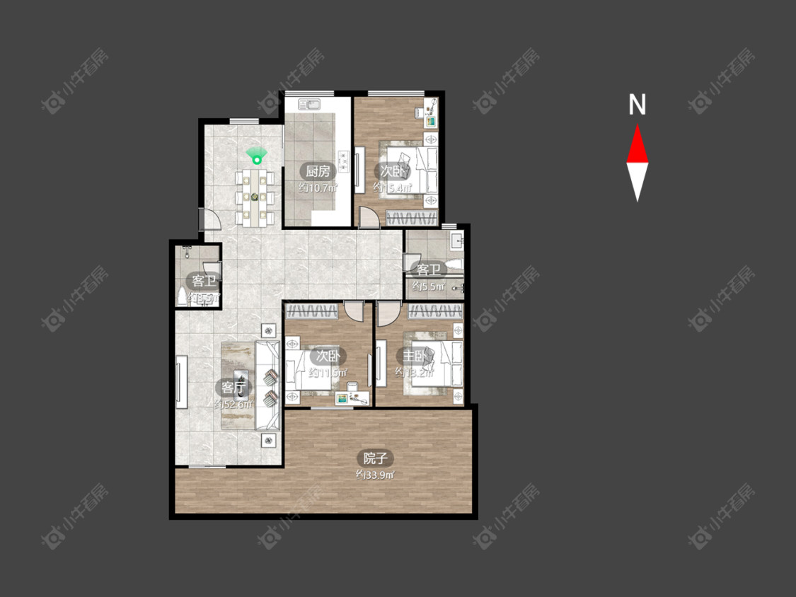 金城花苑房源户型图 常州金城花苑在售二手房源户型图_小牛看房