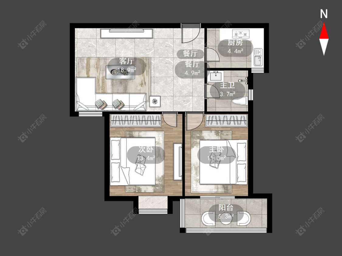 常州枫林雅都在售二手房源户型图_小牛看房