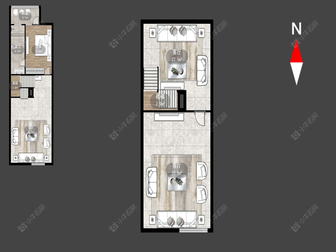 大名城南区别墅区房源户型图 常州大名城南区别墅区在售二手房源户型图_小牛看房