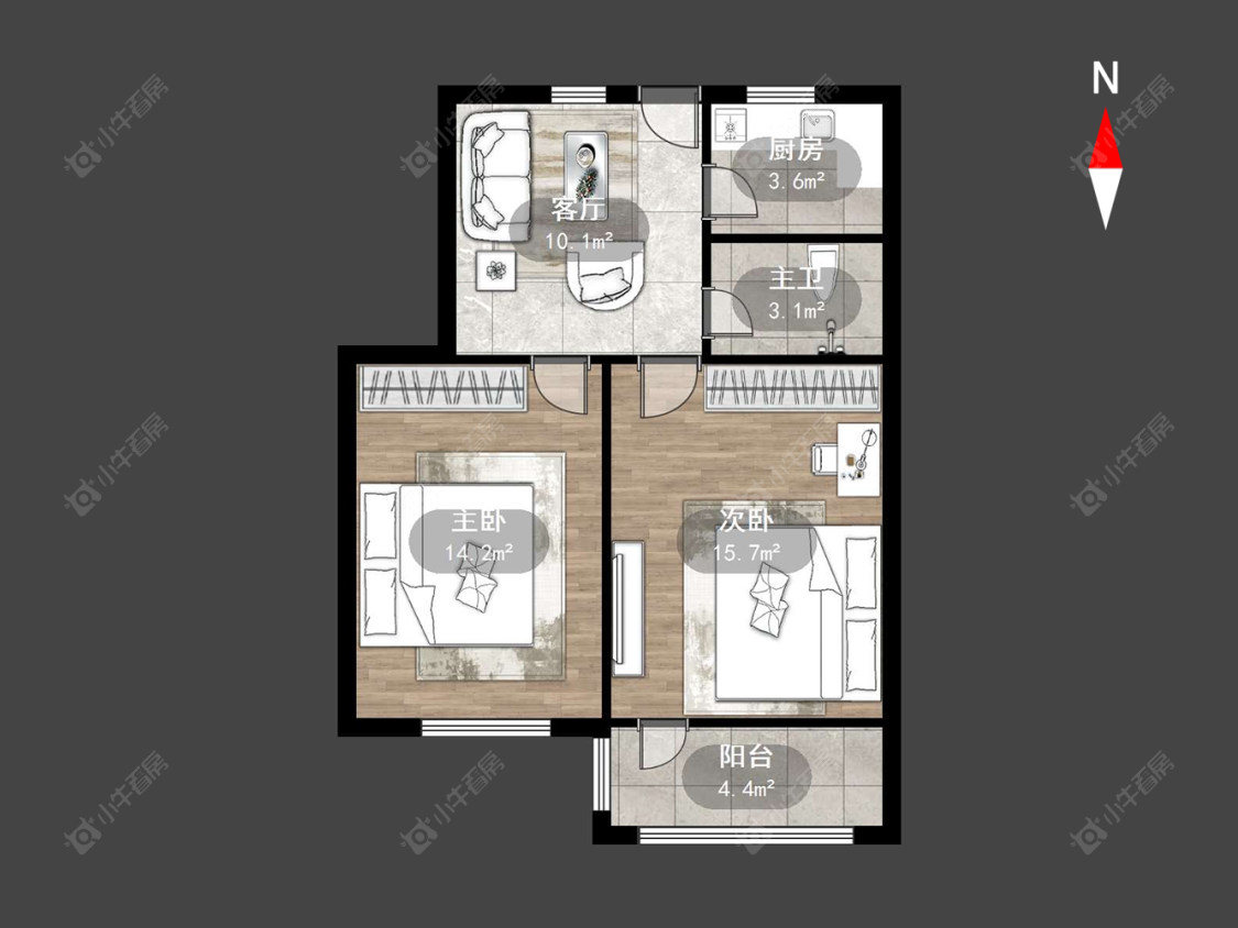 常州清潭清园在售二手房源户型图_小牛看房