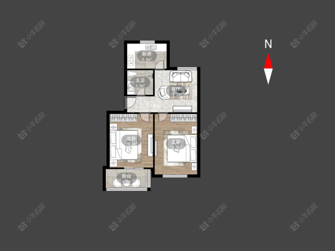 常州燕兴新村东区在售二手房房源户型图_小牛看房