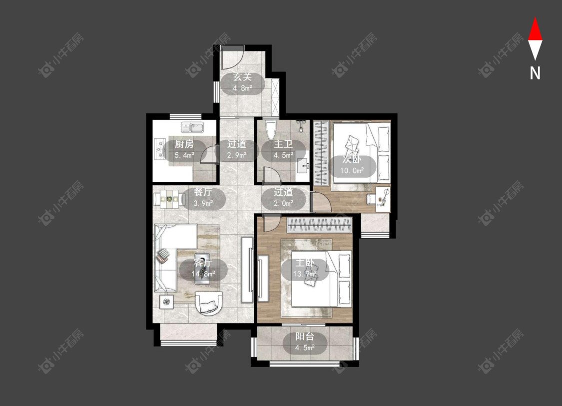 常州丰臣南郡在售二手房源户型图_小牛看房