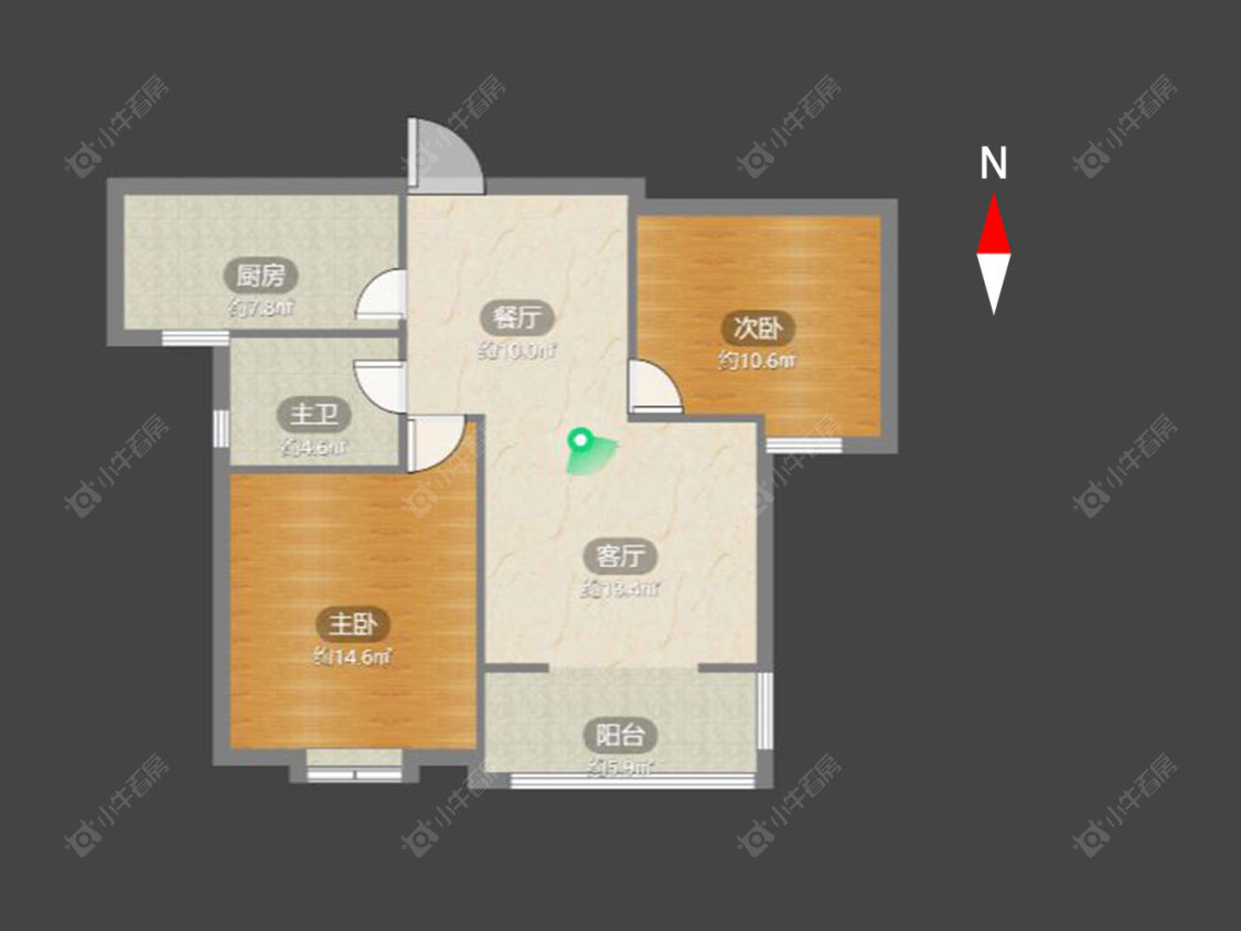 百馨北北苑房源户型图 常州百馨北北苑在售二手房源户型图_小牛看房