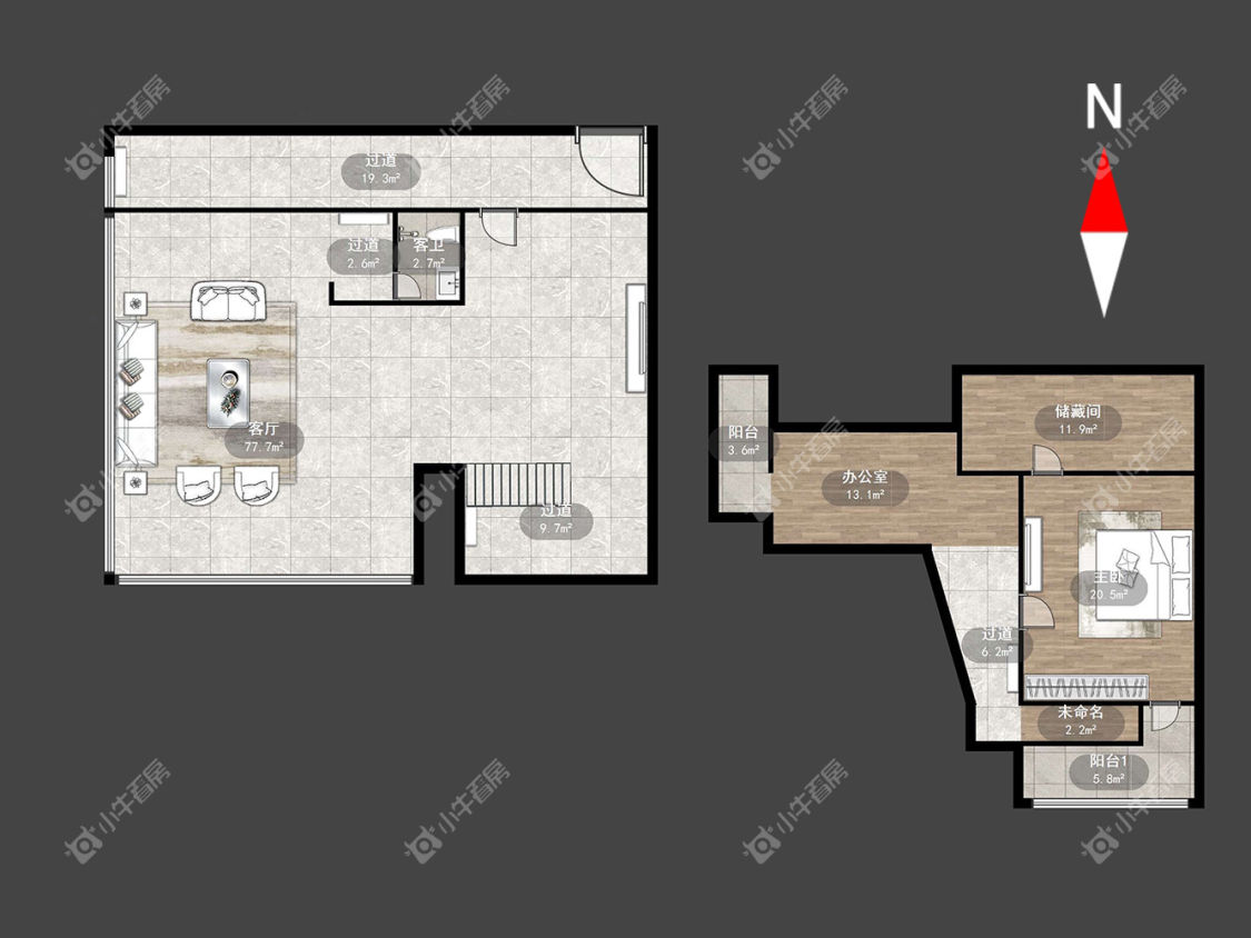 常州世茂广场在租房源室内图_小牛看房