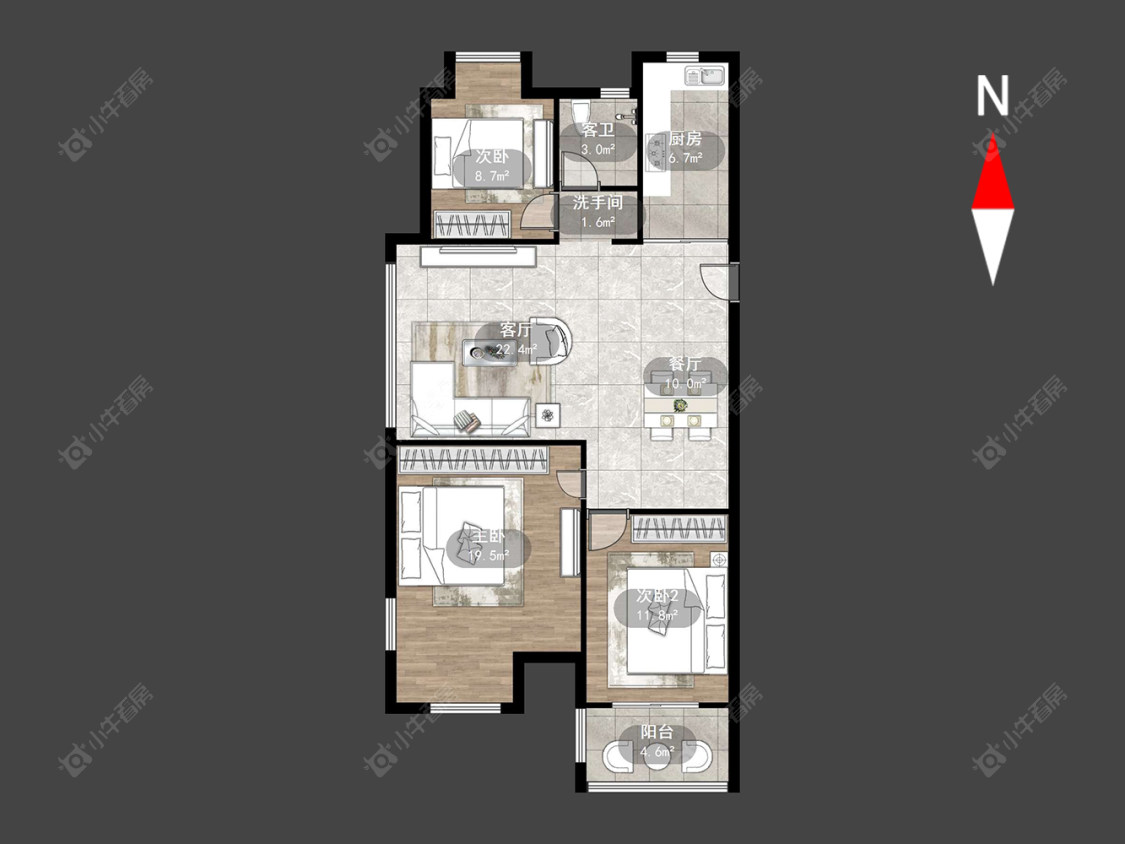常州龙城福第在售二手房源户型图_小牛看房