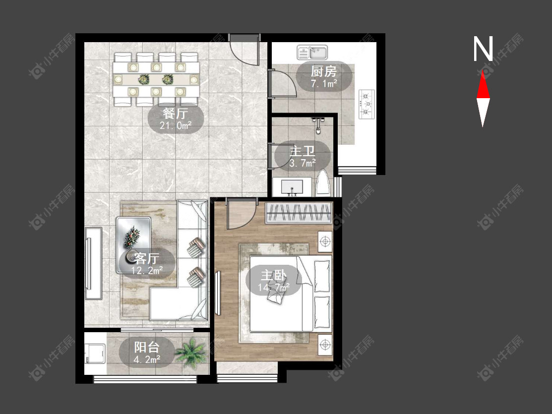常州景泰家园在售二手房源户型图_小牛看房
