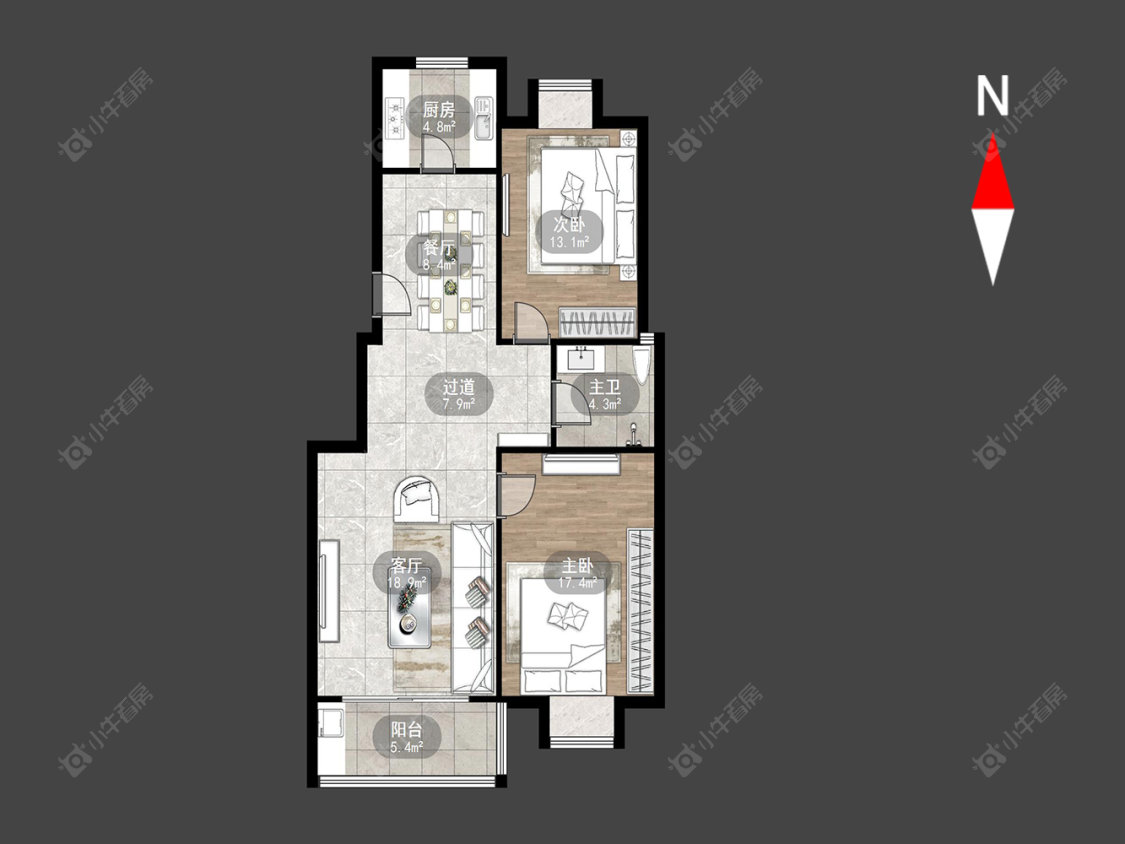 太湖明珠苑南苑房源户型图 常州太湖明珠苑南苑在售二手房源户型图_小牛看房