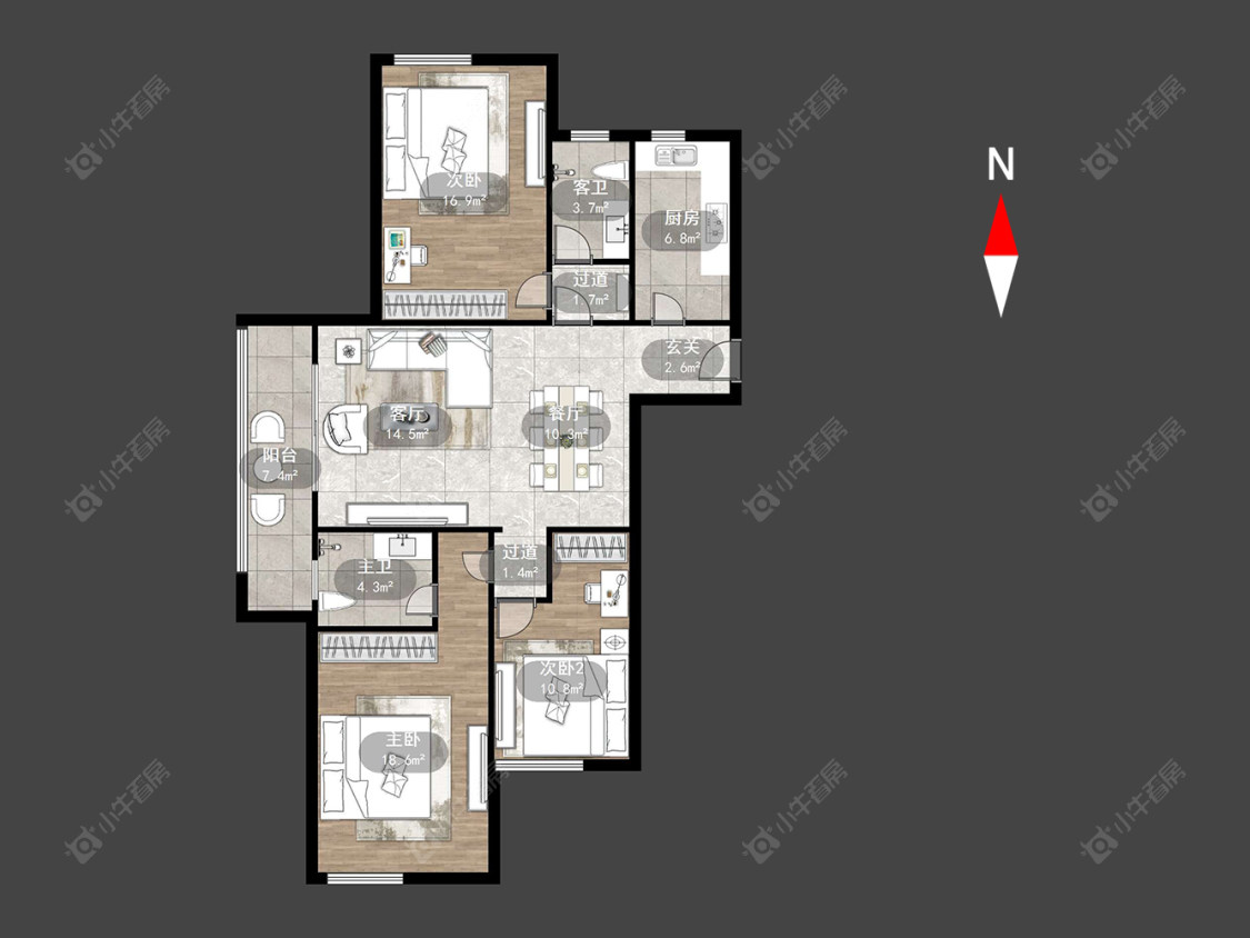 常州绿都万和城七区在售二手房源户型图_小牛看房