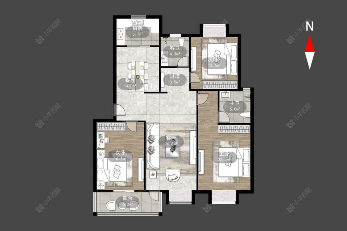 随园锦湖公寓房源户型图 常州随园锦湖公寓在售二手房源户型图_小牛看房