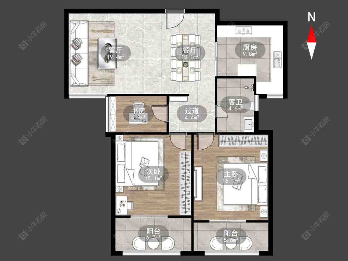 亨达未来城房源户型图 常州亨达未来城在售二手房源户型图_小牛看房