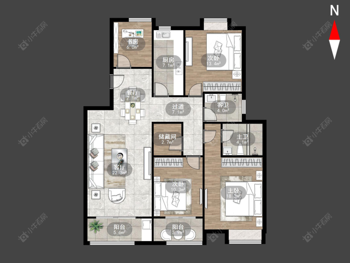 常州运河天地在售二手房源户型图_小牛看房