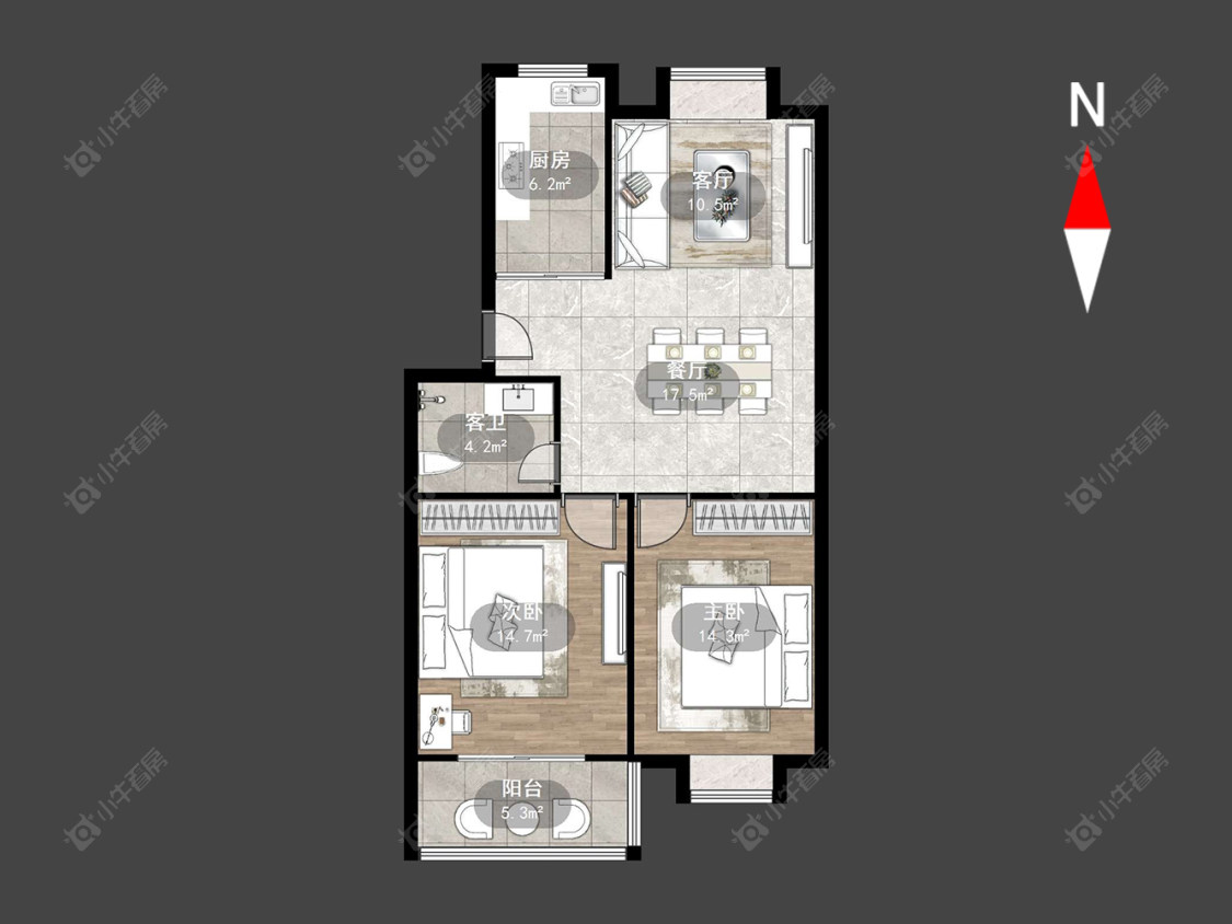 常州西林家园一期在售二手房源户型图_小牛看房