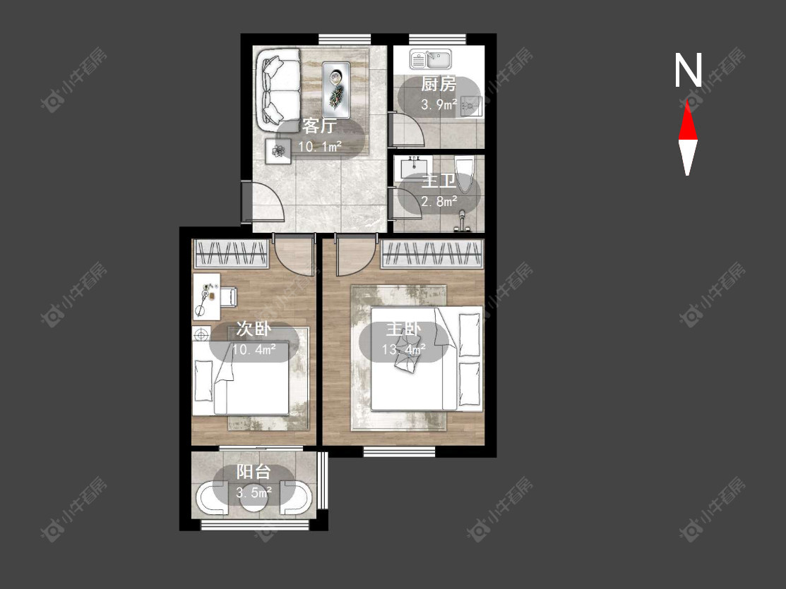 常州丽华二村在售二手房源户型图_小牛看房