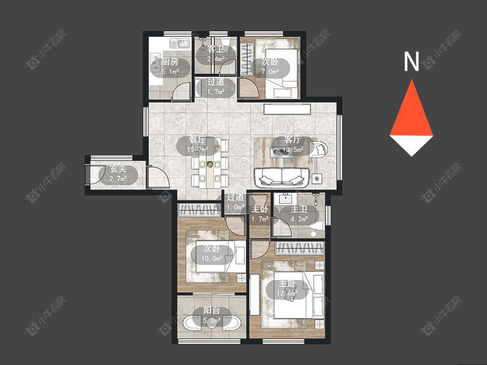 常州怡美花园在售二手房源户型图_小牛看房