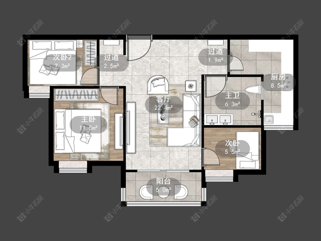 丹阳碧桂园在售二手房源户型图_小牛看房