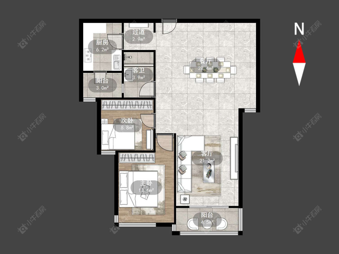 御城房源户型图 常州御城在售二手房源户型图_小牛看房