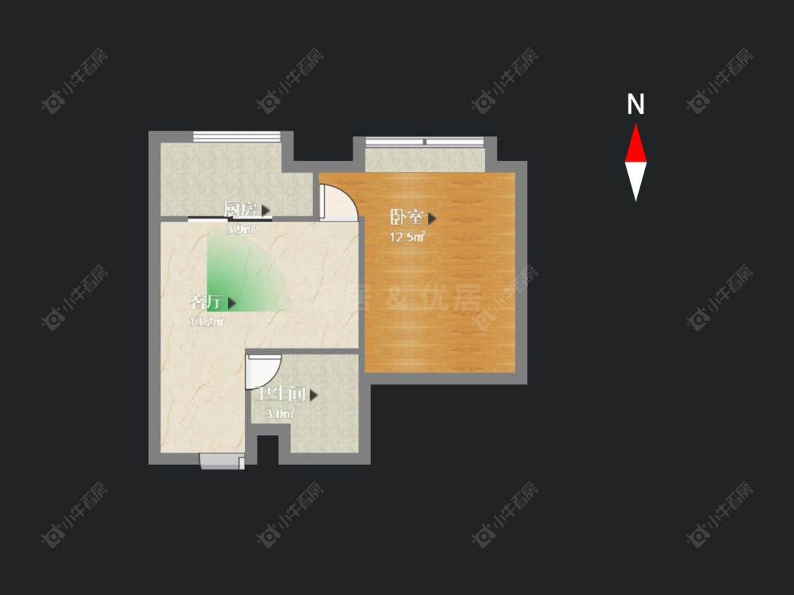 常州九洲花园四期在售二手房源户型图_小牛看房