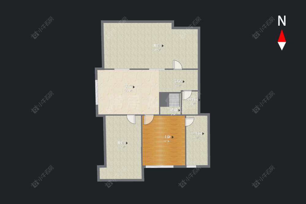 常州阳湖名城在售二手房源户型图_小牛看房