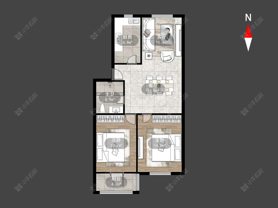 常州广景山庄在售二手房源户型图_小牛看房