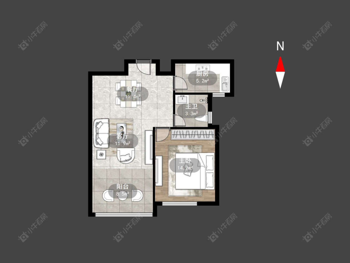 常州金美林花园在售二手房源户型图_小牛看房