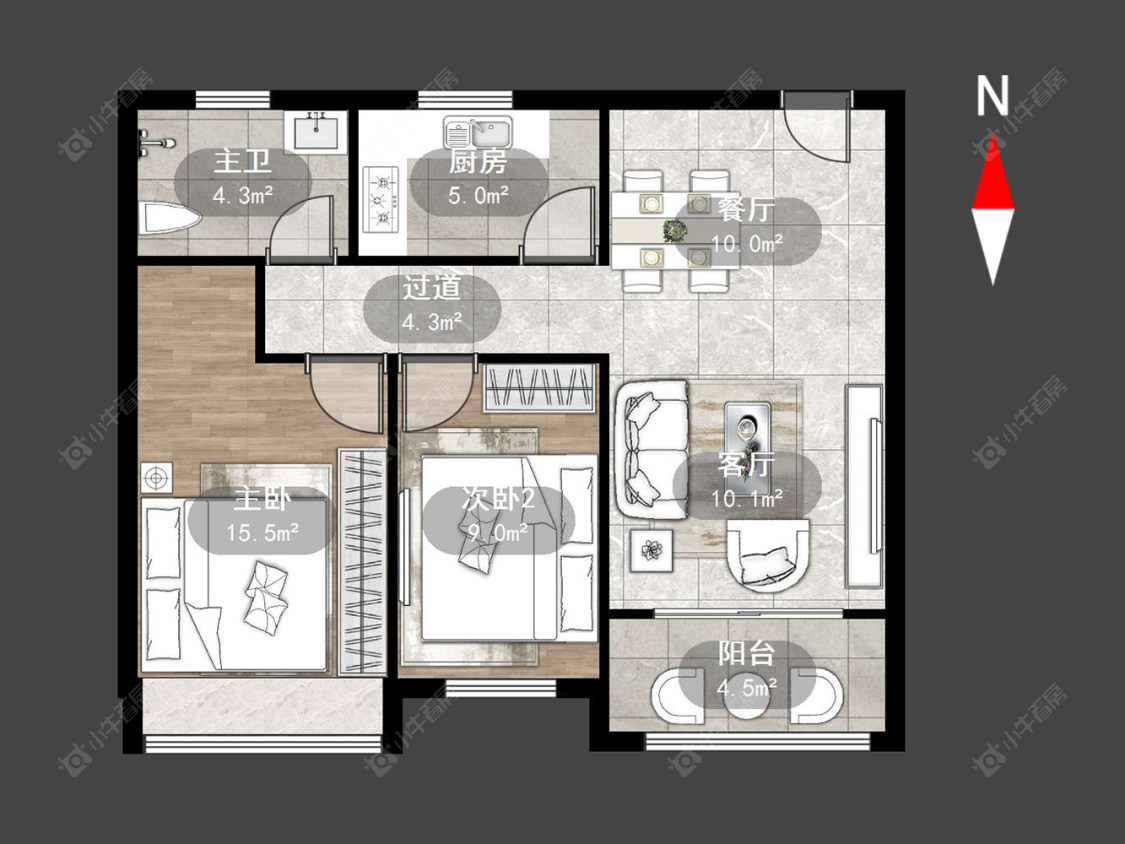 常州百馨西苑五期在售二手房源户型图_小牛看房