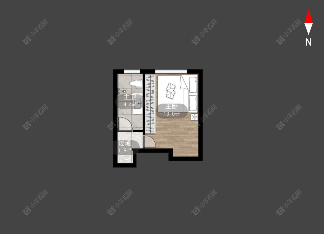常州新天地花苑在售二手房源户型图_小牛看房
