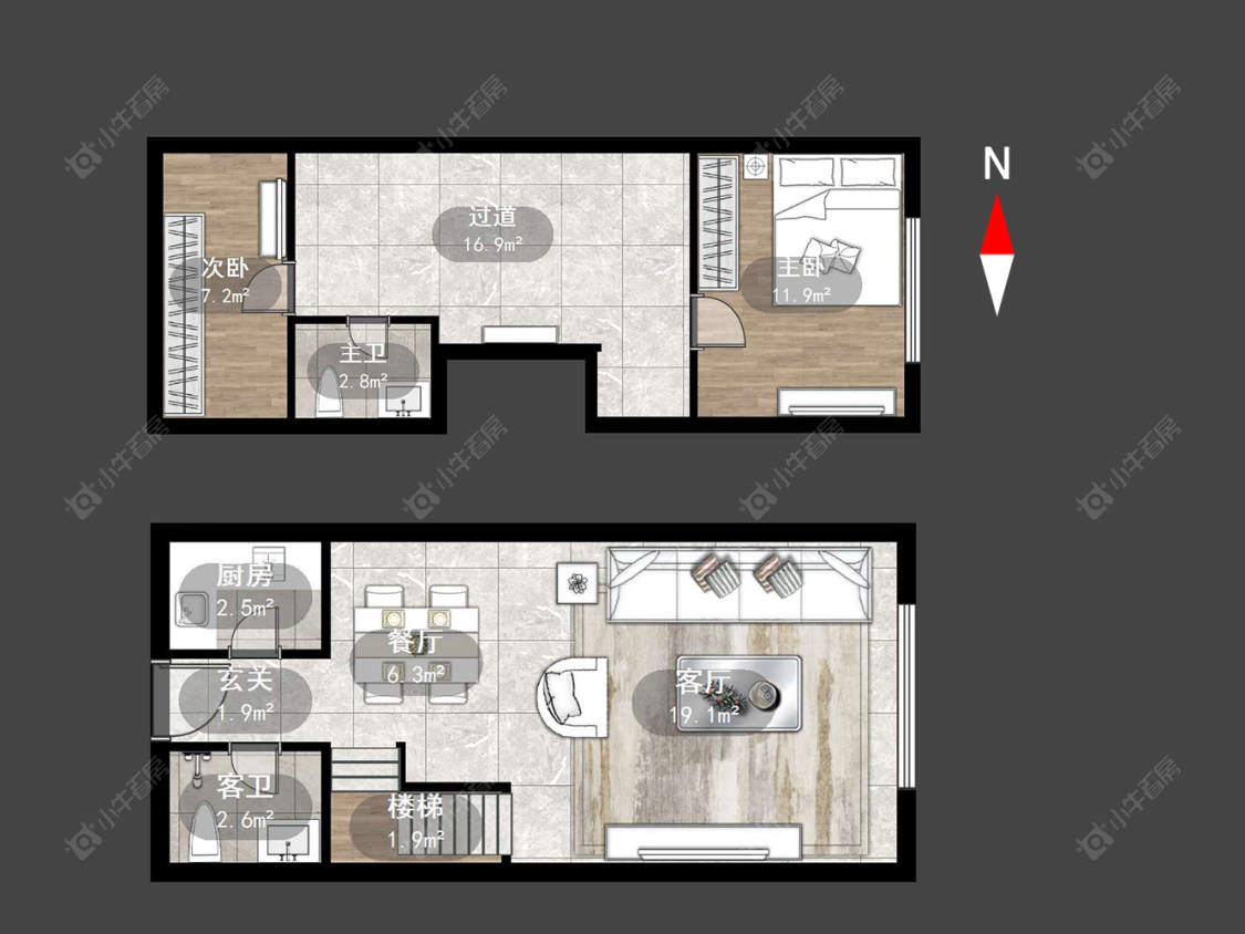 常州银河湾第一城一期在售二手房源户型图_小牛看房