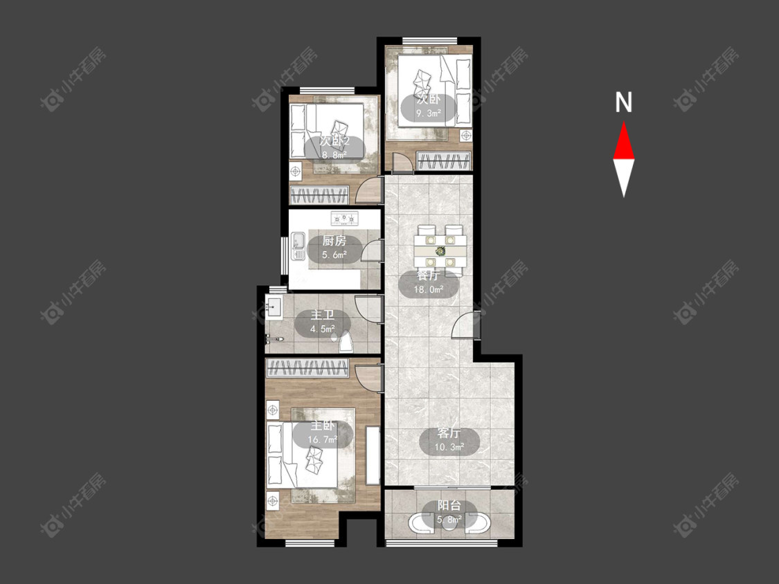 常州清水湾花园一期在售二手房源户型图_小牛看房