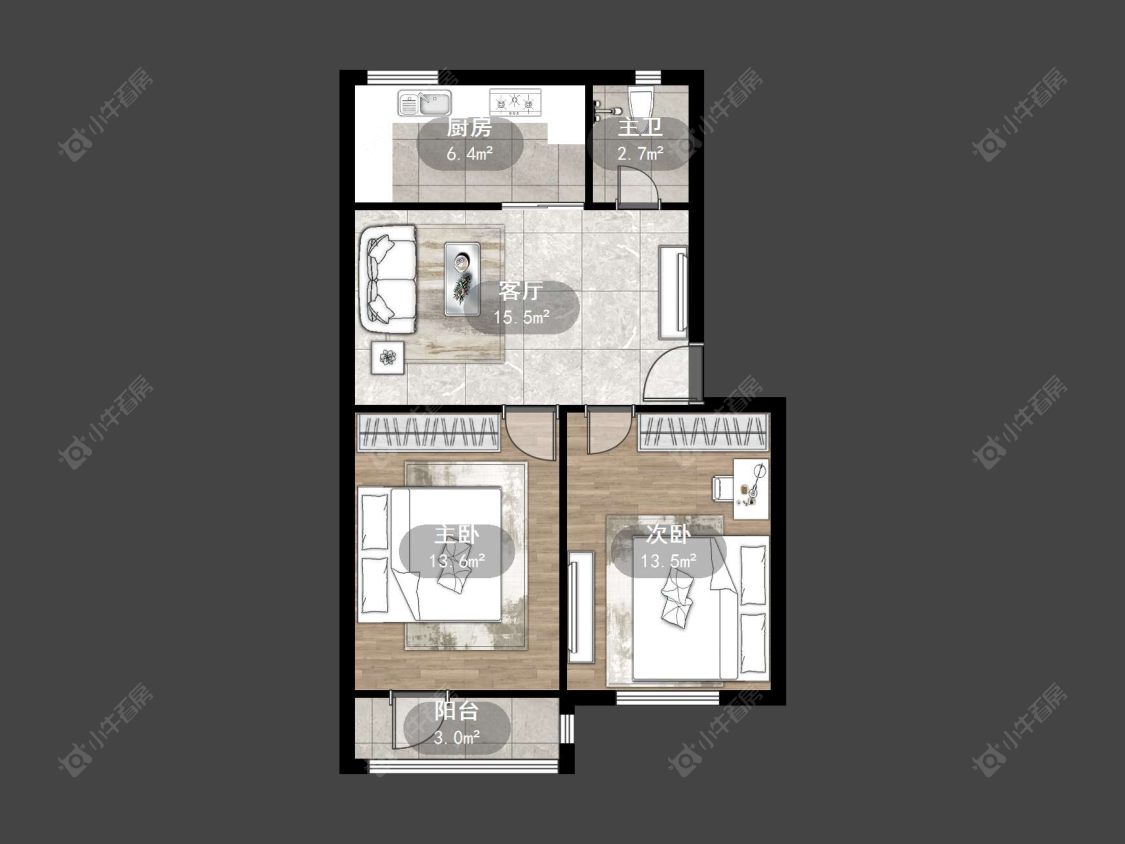 丹阳化肥小区在售二手房源户型图_小牛看房