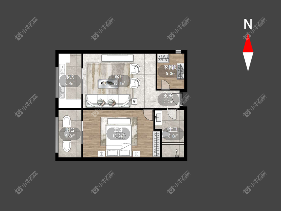 常州朗诗邻里中心在租房源户型图_小牛看房
