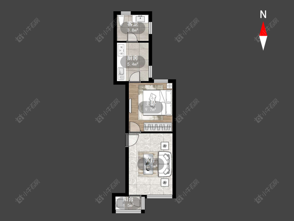 常州工房北区在售二手房房源户型图_小牛看房