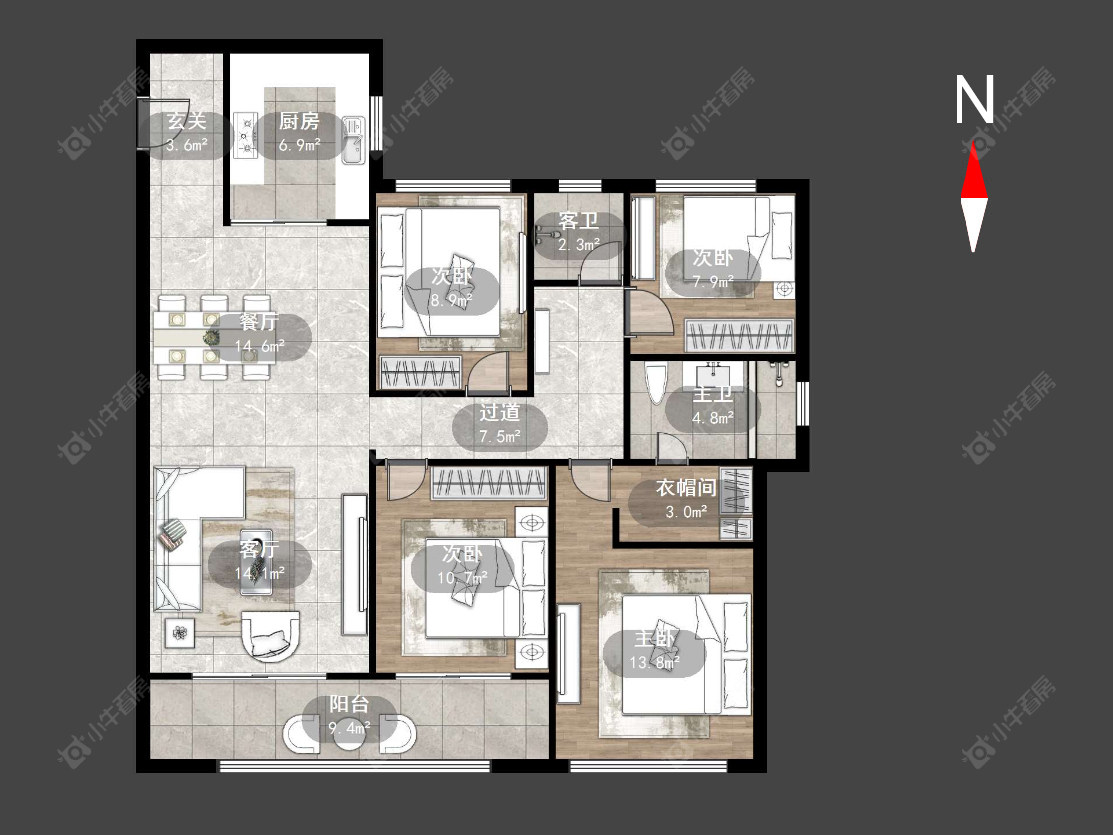 璞樾门第房源户型图 常州璞樾门第在售二手房源户型图_小牛看房