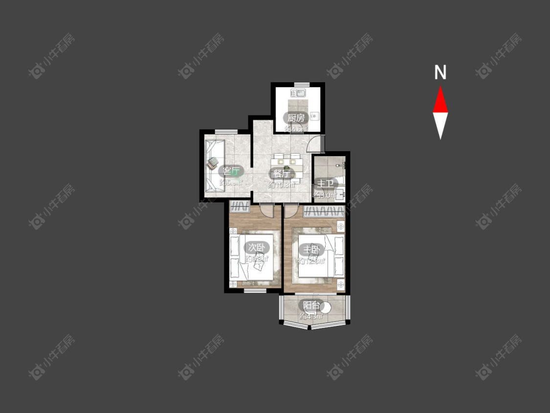 常州天皇堂弄在售二手房房源户型图_小牛看房