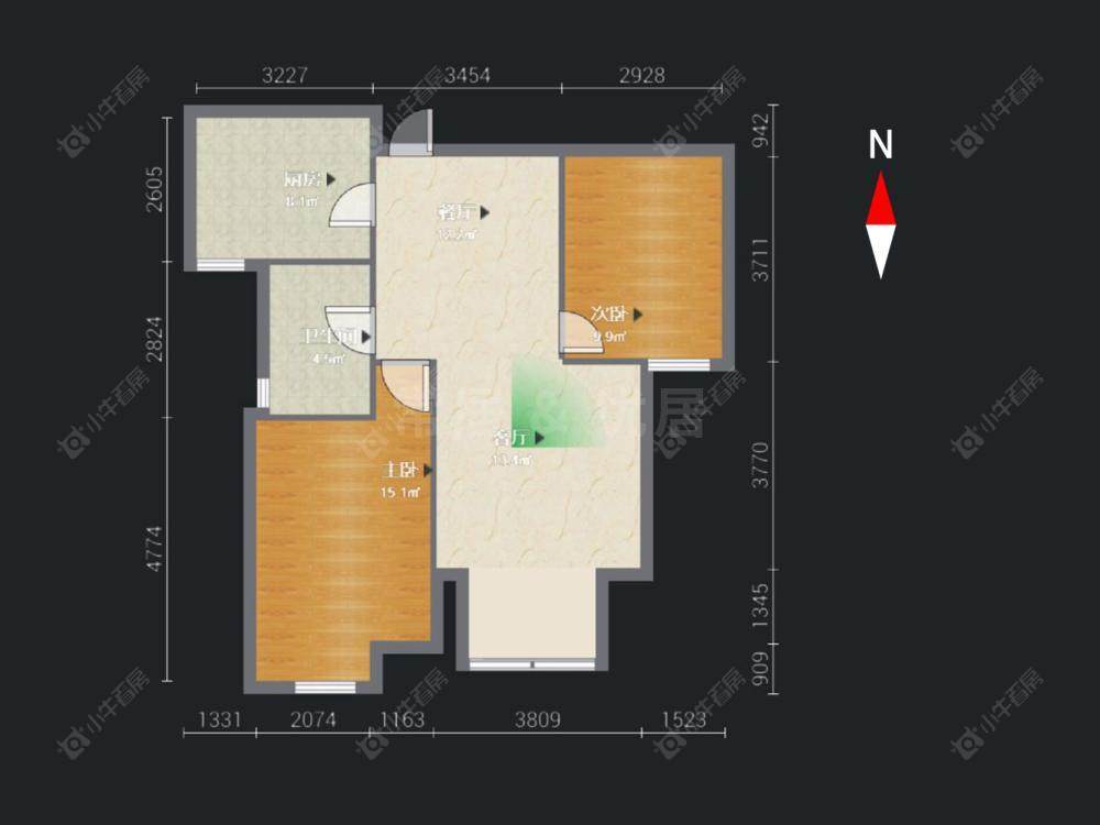 凤凰名城房源户型图 常州凤凰名城在售二手房源户型图_小牛看房