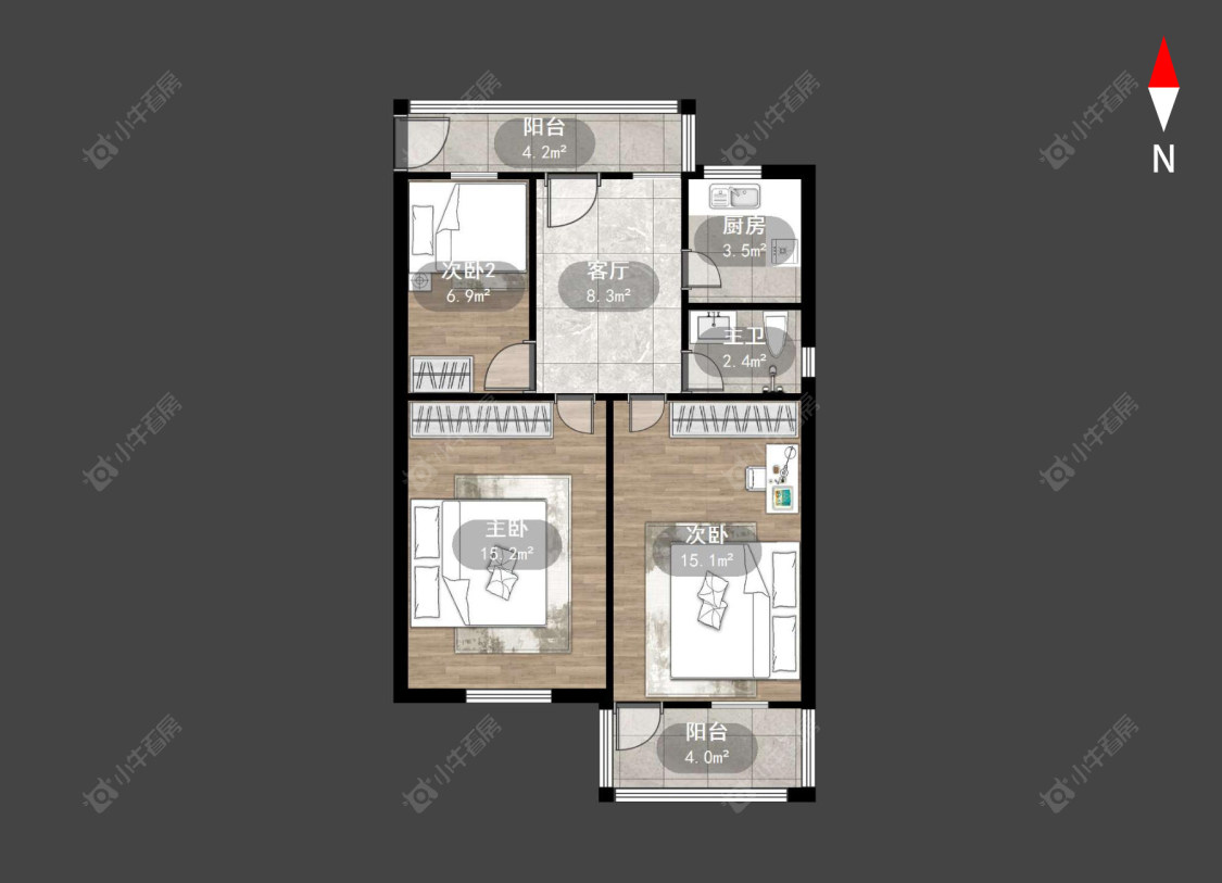 常州桃园新村在售二手房源户型图_小牛看房