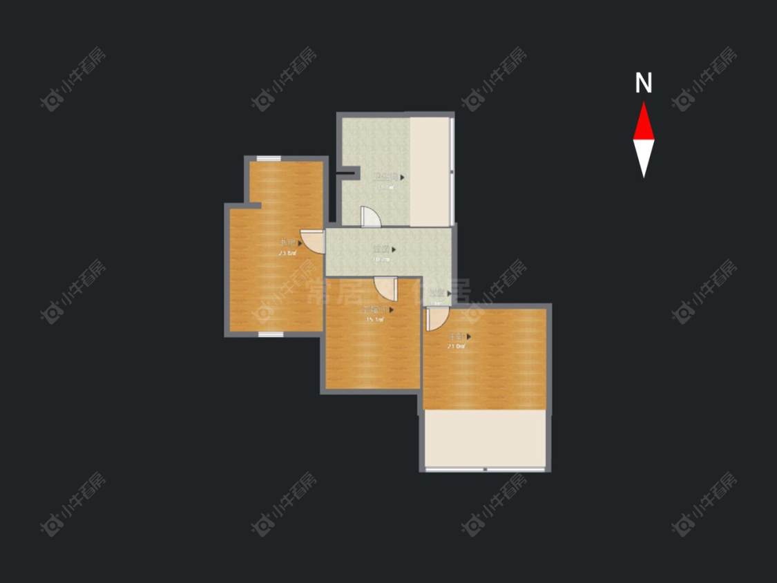 德馨花园房源户型图 常州德馨花园在售二手房源户型图_小牛看房