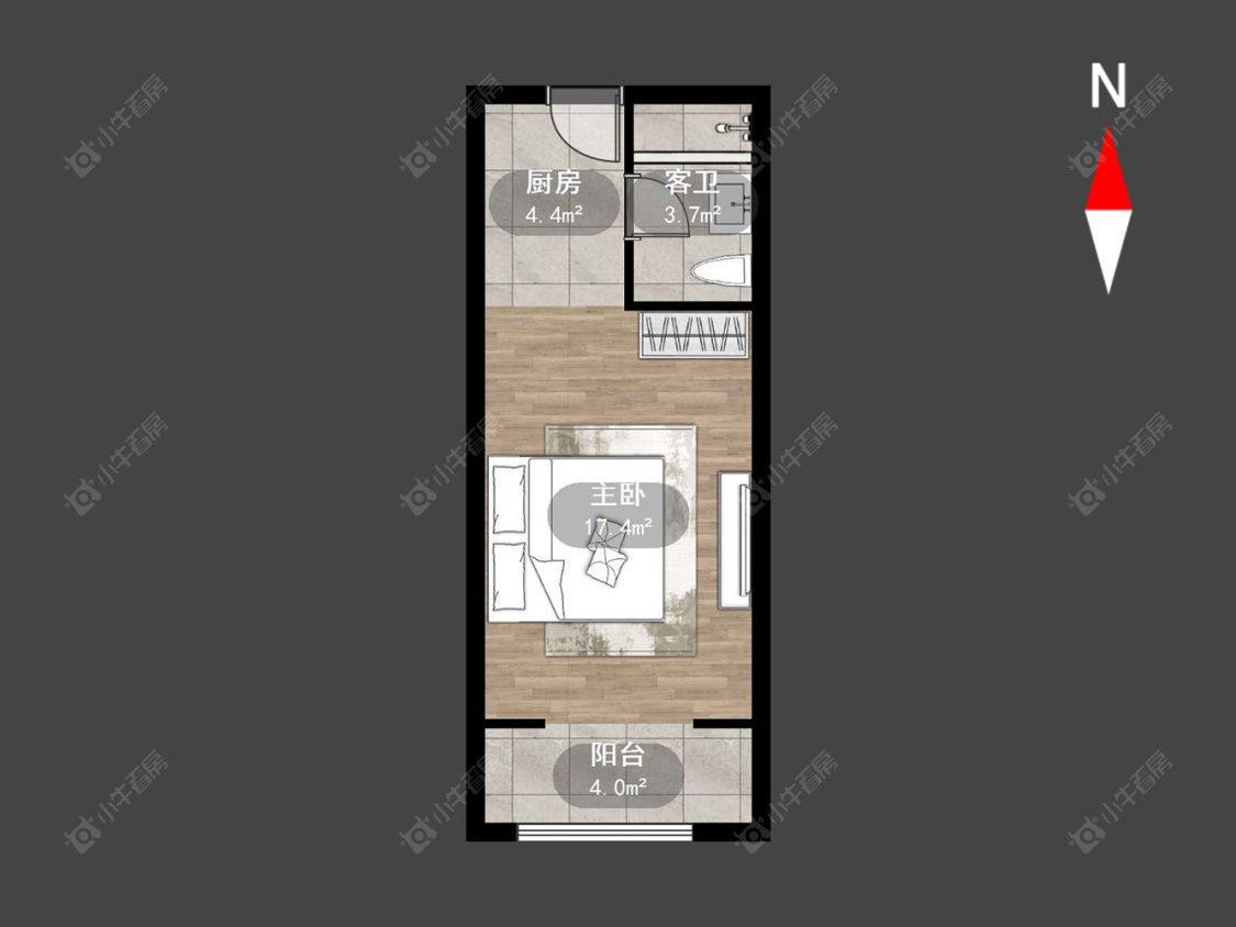常州高力国际SOHO在售二手房源户型图_小牛看房