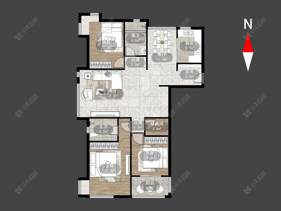 泰盈八千里房源户型图 常州泰盈八千里在售二手房源户型图_小牛看房